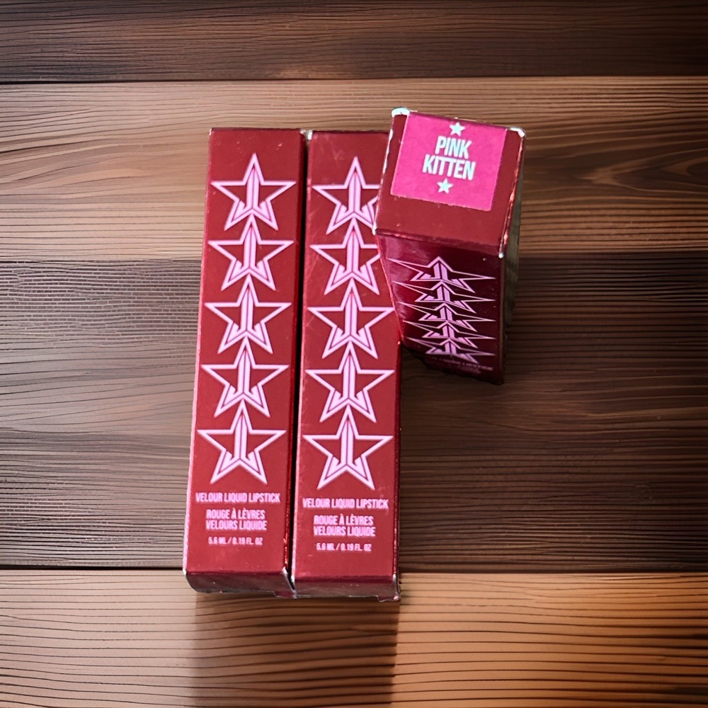 Jeffree Star Velour Liquid Lipstick Jeffree Pink Kitten Berry‎ New Lot Of Three